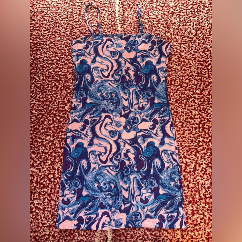 Pink and Purple swirly dress